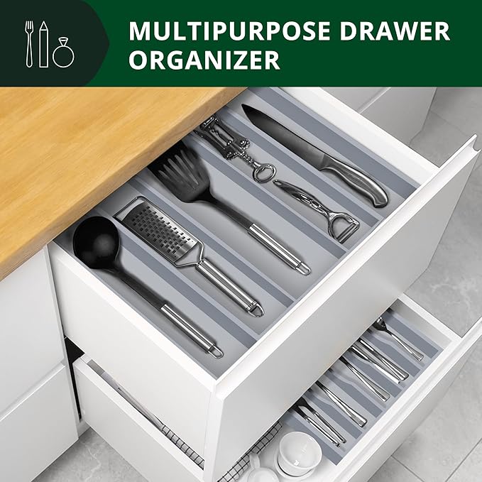 ROYAL CRAFT WOOD Luxury Bamboo Kitchen Drawer Organizer