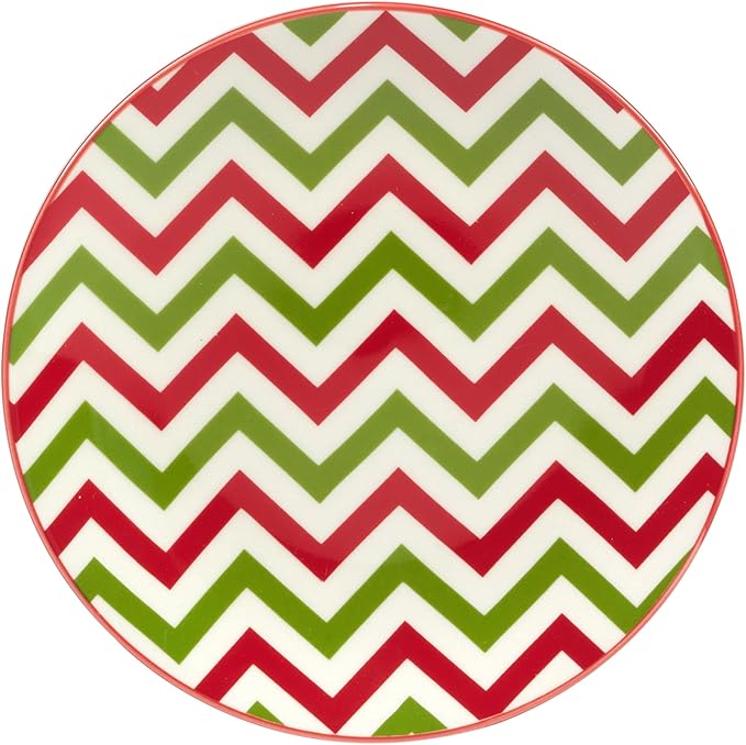 Certified International Holiday Fun 6" Luncheon/Canape Plates, Assorted Designs, Multicolor, Small (Pack of 24)