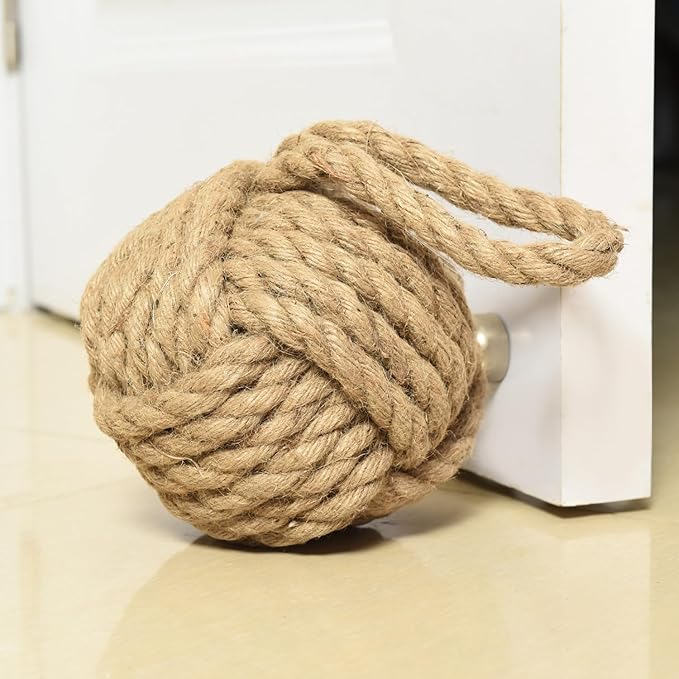 Decorative Door Stoppers Rope Knot Nautical Weighted Decorative Door Stop