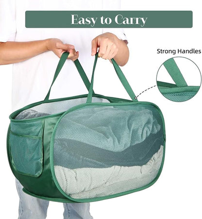 4 Pack Collapsible Laundry Baskets, Foldable Laundry Basket