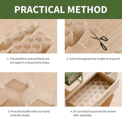 Honeycomb Separator Adjustable Drawer Organizer Divider