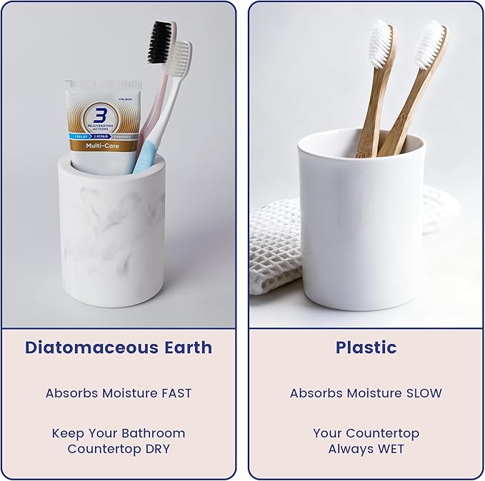 Drying Stone Toothbrush Holder, Diatomite Toothbrush Holders