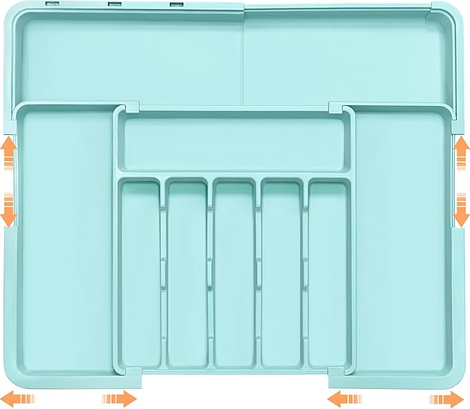 Silverware Organizer Expandable Kitchen Utensil Drawer Organizer Large BPA Free