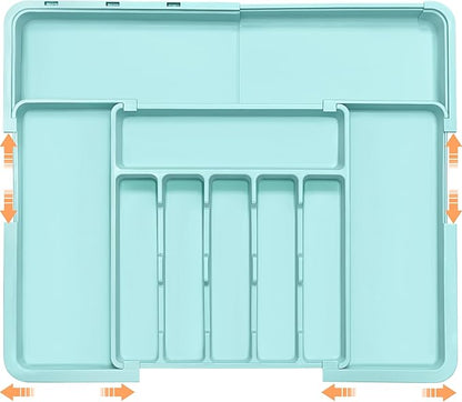 Silverware Organizer Expandable Kitchen Utensil Drawer Organizer Large BPA Free