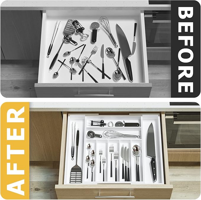Utensil Organizer Silverware Drawer Organizer