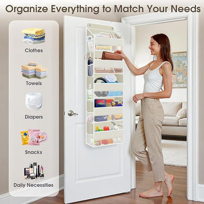 1 Pack Over The Door Organizer, Hanging Storage Organizer