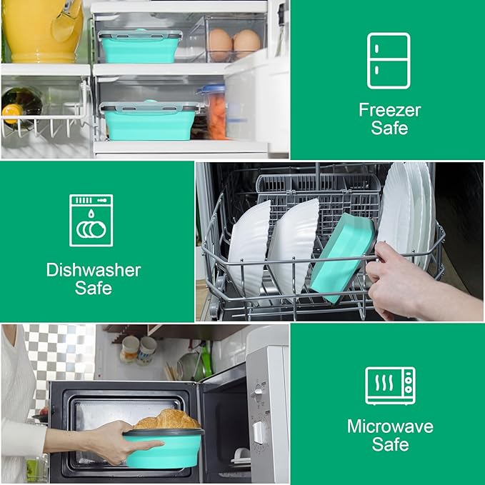 Sudaya 16 Pack Collapsible Food Storage Containers
