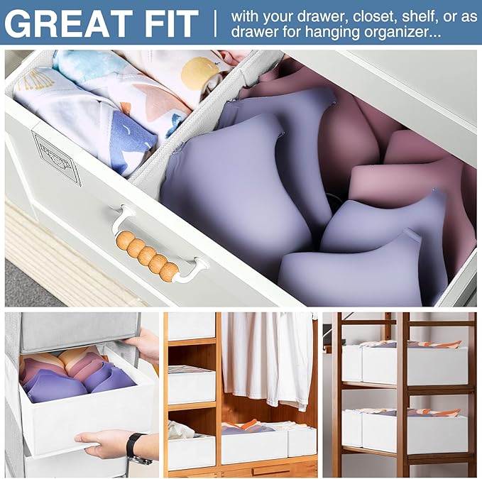Criusia Drawer Organizer Clothes 12 Pack