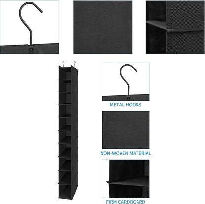 MAX Houser 10-Shelf Hanging Shoe Shelf Organizer, Hanging Shoe Storage