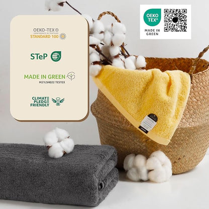 SEMAXE 4-Pack Luxury Bath Towels