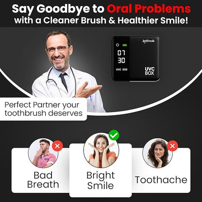 UV Toothbrush Sanitizer Holder & Cleaner