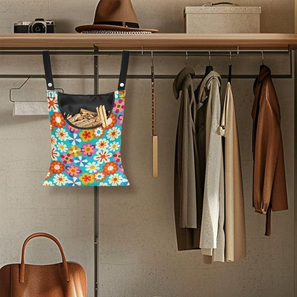 Clothespin Bag, Hanging Laundry Bag, Hanging Storage Organizer