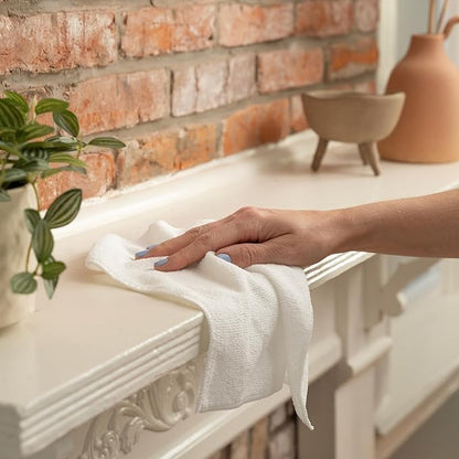 S&T INC. 50 Pack Microfiber Cleaning Cloth, Bulk Towels