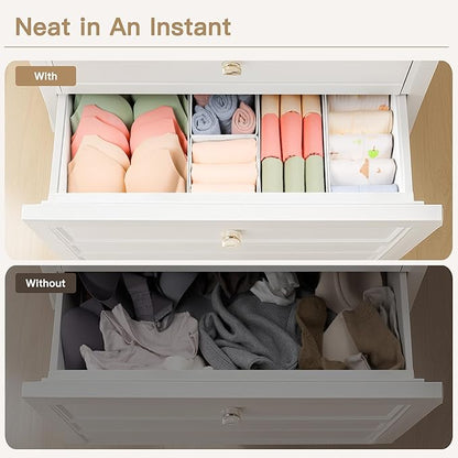 Criusia Drawer Organizer Clothes, 14 Pack Dresser Organizer
