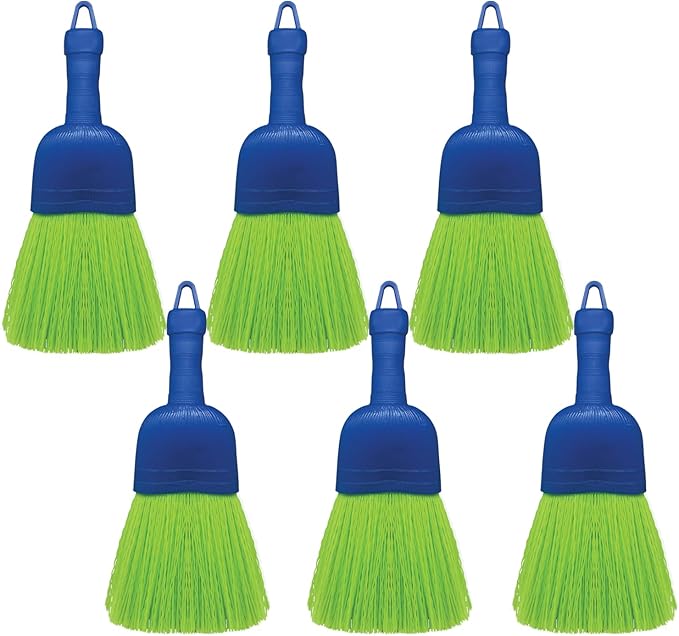 LOLA Whisk Broom, Hand Brush, 6 Pack, Durable Bristles, Whisks Away Dirt &