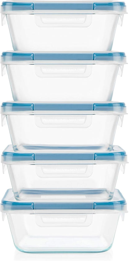 Snapware Glass Total Solutions Food Storage Containers Set, Airtight &