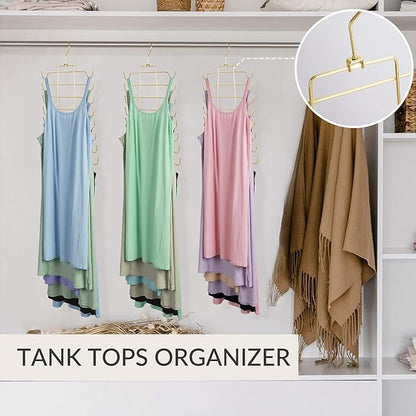ZEDODIER 2 Pack Tank Top Hanger Space Saving, Bra Hangers