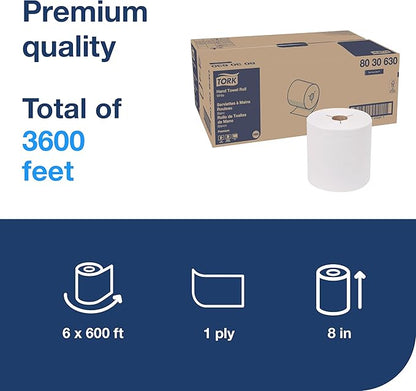 Tork Roll Hand Towel White H80, 6 rolls