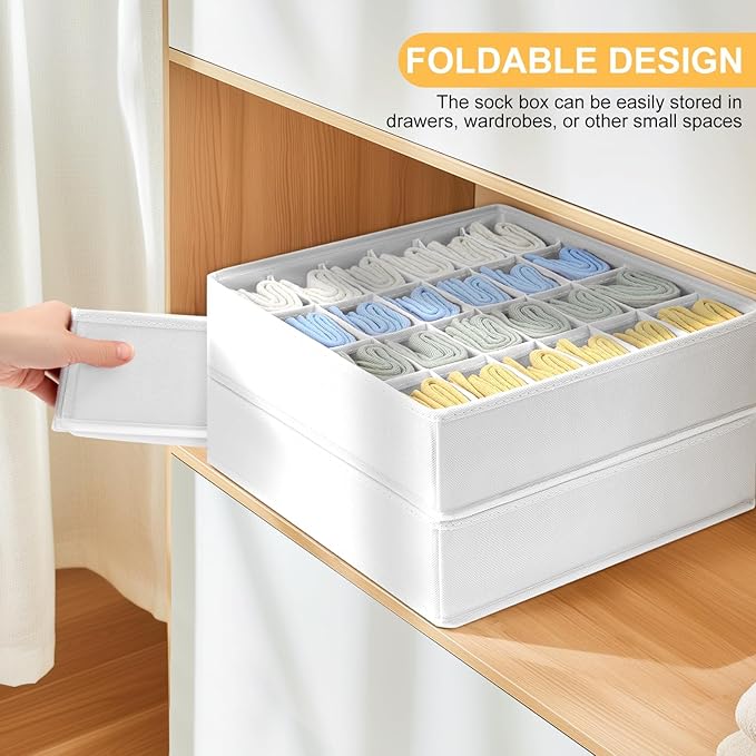 Joyoldelf Sock Organizer Drawer Organizer