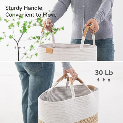 62L Striped Laundry Hamper