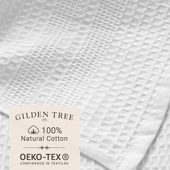 GILDEN TREE Waffle Bath Sheet Large Bath Towels Quick Dry Thin Body Towels
