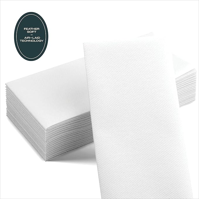 300-Pack Servietto Disposable Linen-Feel Guest Towels