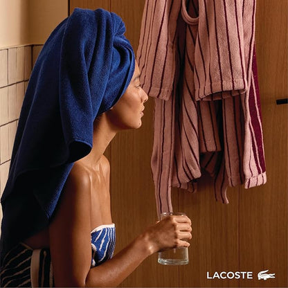 Lacoste Heritage 100% Supima Cotton Hand Towel, Premium Super Soft Bath Towel