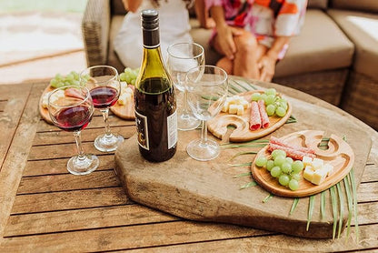 PICNIC TIME NFL unisex-adult NFL Wine Appetizer Plate Set Of 4