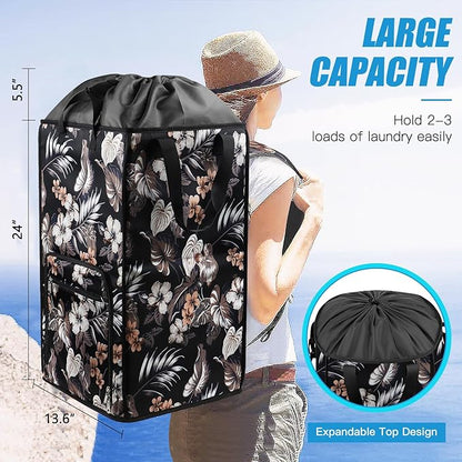 Bukere Laundry Backpack Bag for College Students Dorm Room Essentials, Extra