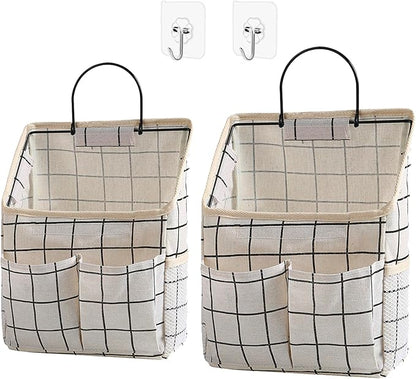 2 Pack Wall Hanging Storage Bags, Organizer