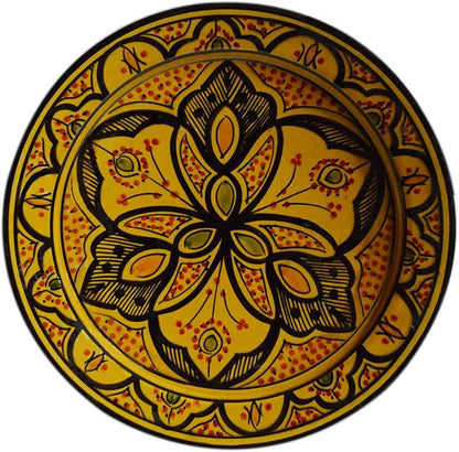 Ceramic Plates Moroccan Safi Serving Plate Large 12 Inches Round