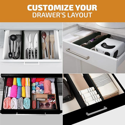 6 Pack Bamboo Drawer Dividers