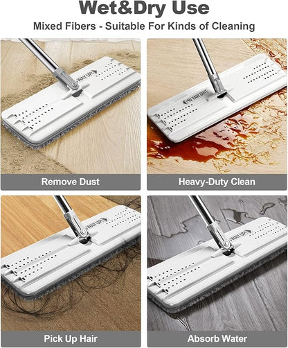 JOYMOOP White Flat Mop & Bucket