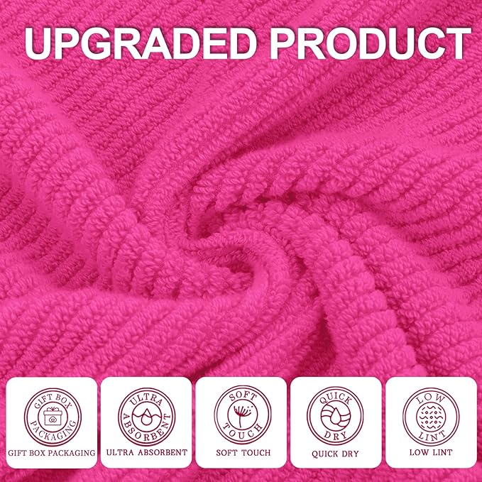 Hot Pink Bath Towels