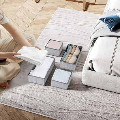 DIMJ Drawer Organizers for Clothing, Fabric Closet Organizers and Storage
