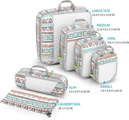 Compression Packing Cubes, Gonex Extensible Storage Mesh Bags Organizers