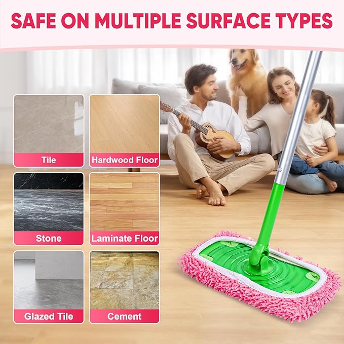 6 Pack Reusable Mop Pads Compatible