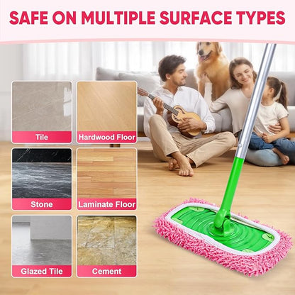6 Pack Reusable Mop Pads Compatible