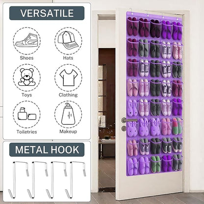 40-Pocket Over the Door Shoe Organizer