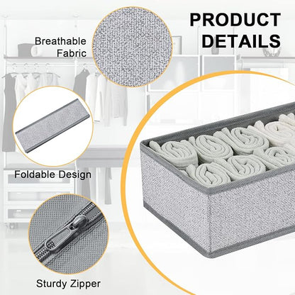 DIMJ Drawer Organizer Clothes, Dresser Organizer