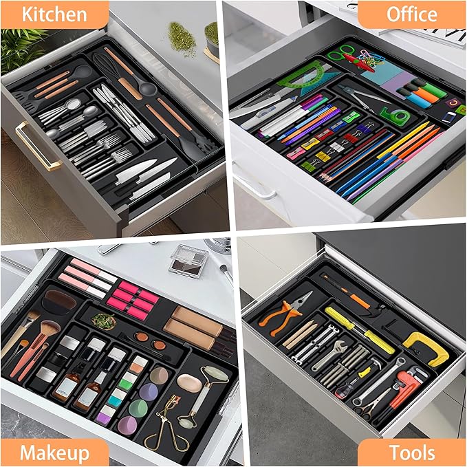 Silverware Organizer Expandable Kitchen Utensil Drawer Organizer Large BPA Free
