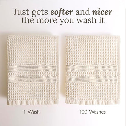 GILDEN TREE Waffle Bath Sheet Large Bath Towels Quick Dry Thin Body Towels