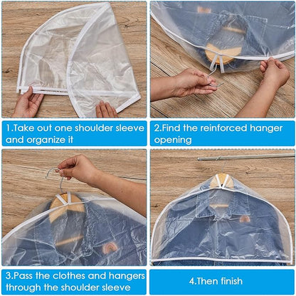 Patelai 8 Pcs 4" Gusseted Plastic Shoulder Covers
