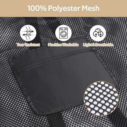 OTraki Mesh Laundry Bags 36 x 28 Inch Extra Large Travel Laundry Bag Backpack