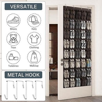 40-Pocket Over the Door Shoe Organizer