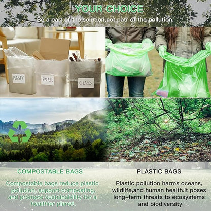 Small Trash Bags Biodegradable 1.6-Gallon