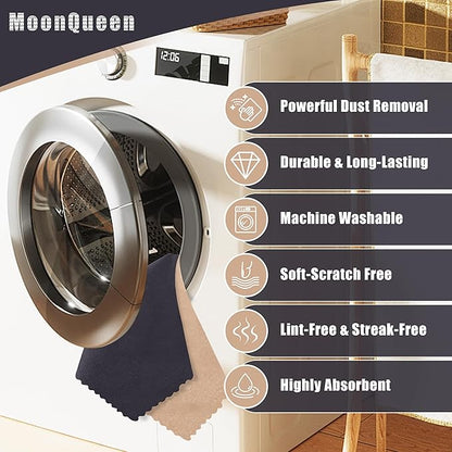 MOONQUEEN 72 Pack Microfiber Cleaning Cloth