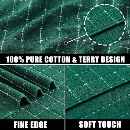 Mordimy 100% Cotton Terry Cloth Kitchen Towels, Super Soft and Absorbent Dish