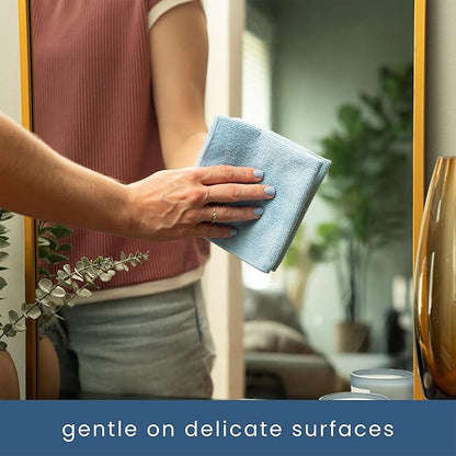 S&T INC. 50 Pack Microfiber Cleaning Cloth, Bulk Towels