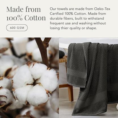 NY Loft 100% Cotton 2 Pack Bath Sheet Towel Set | Absorbent Quick-Dry Oversize